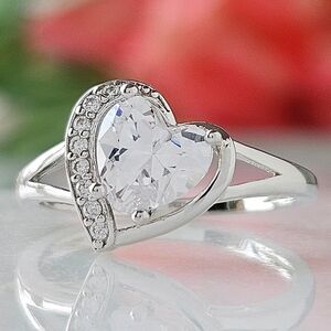 Heart Ring, 925 Sterling Silver Charmed Aroma